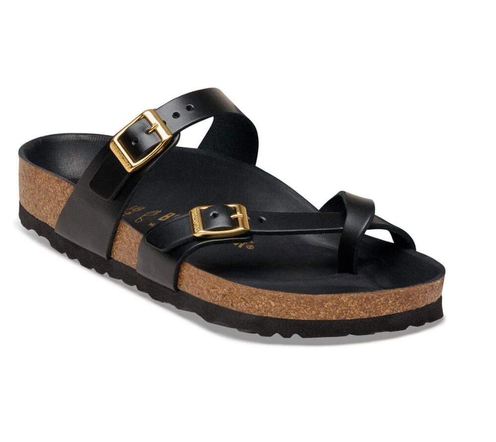 NEW BIRKENSTOCK women's mayari thong sandal in new dressy black